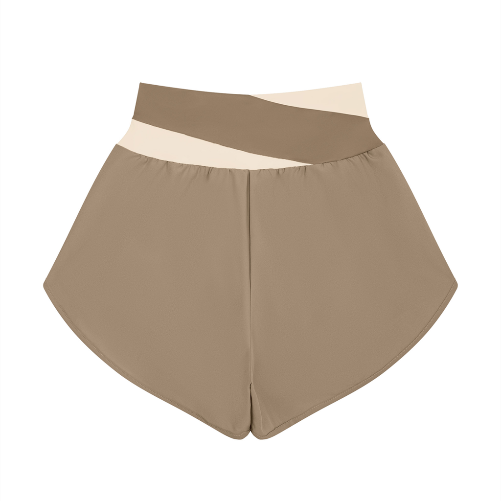 Women’s Yoga Panelled Shorts (Note:Size Up)