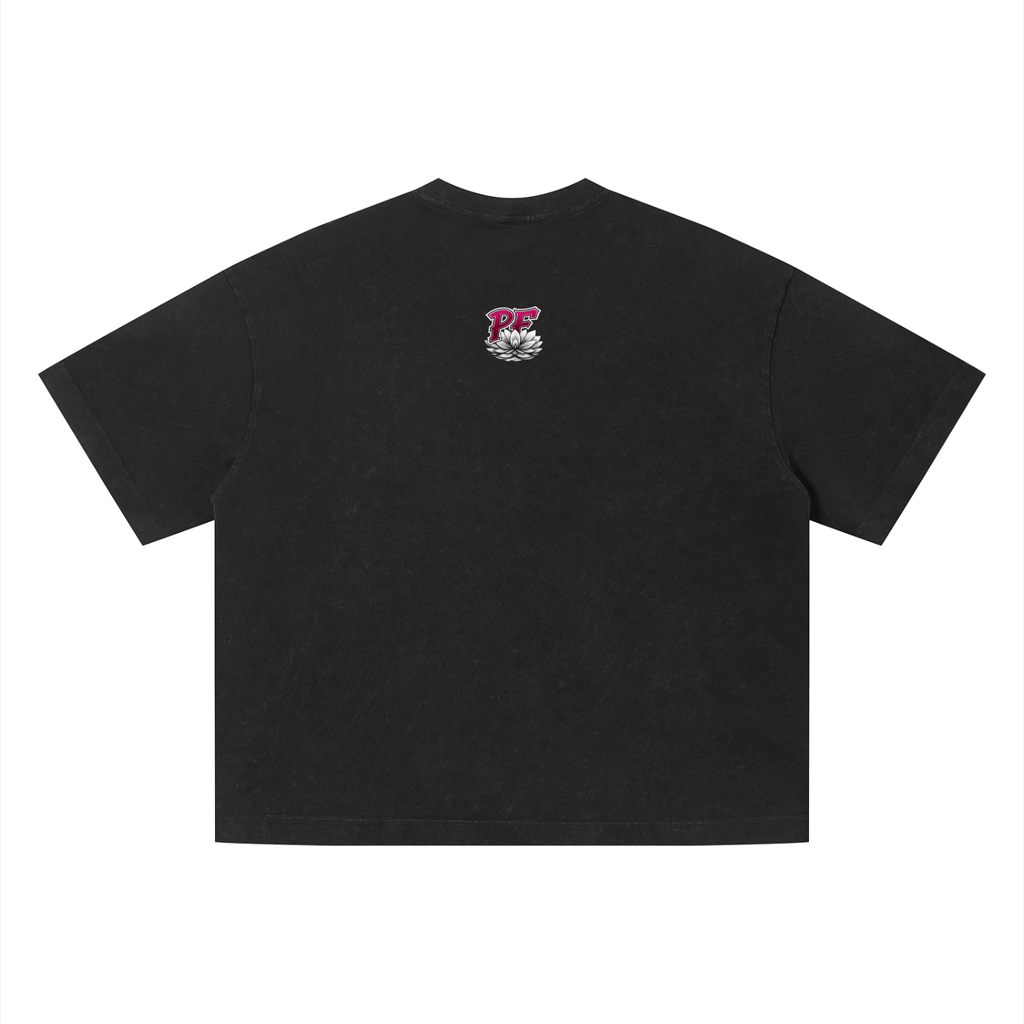 Unisex Vintage Wash GROWTH THROUGH PRESSURE Boxy T-Shirt