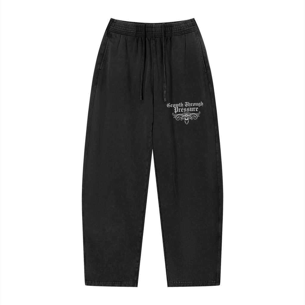 Vintage Wash GROWTH THROUGH PRESSURE Loose Sweatpants