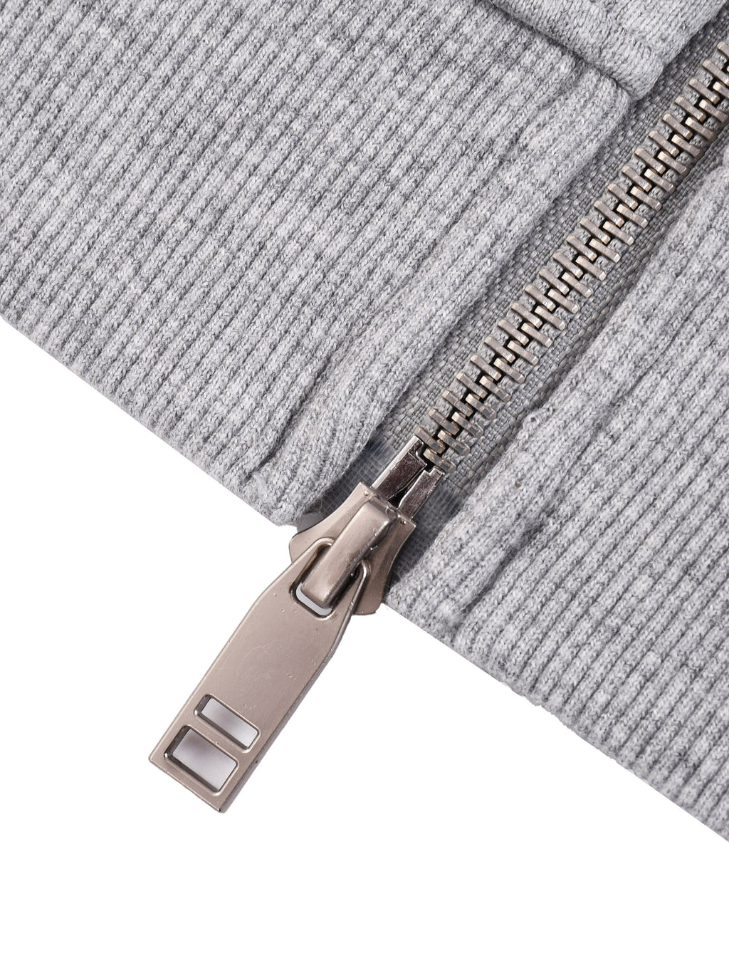 RELENTLESS Contrast Tape Raw Edge Double Layered Zip Hoodie